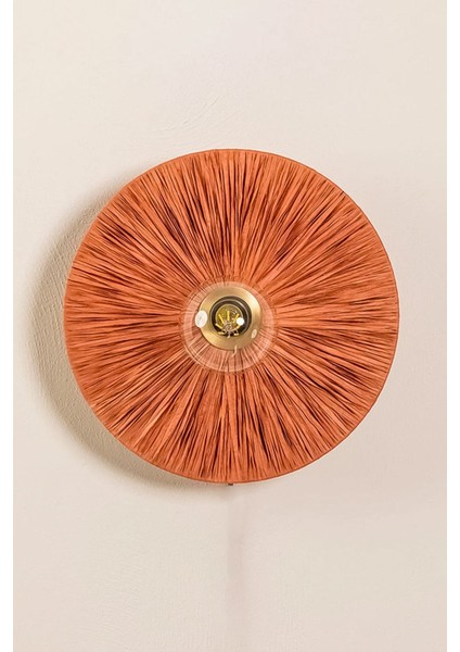 Modern turuncu yuvarlak duvar lambası, hafif ve şık tasarım ile şıklık katıyor fiyatları