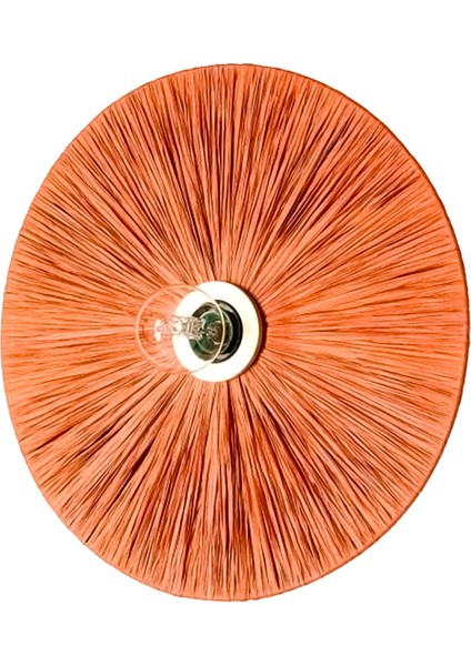 Modern turuncu yuvarlak duvar lambası, hafif ve şık tasarım ile şıklık katıyor modelleri