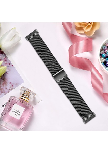 Fit Versa 3 / Sense Siyah Için Metal Saat Kordonu (Yurt Dışından) fırsatları