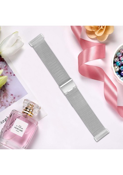 Fit Versa 3 / Sense Silver Için Metal Saat Kordonu (Yurt Dışından) fırsatları