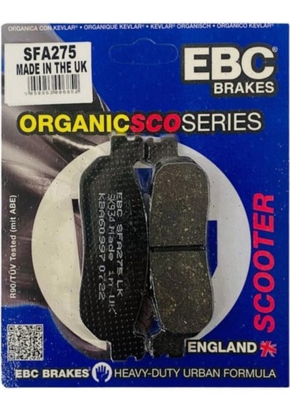 Yamaha Yp 250 X-Max Abs Ebc Organik Arka Fren Balata