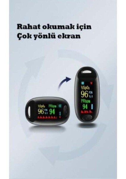 G2 Parmak Tipi Pulse Oksimetre + Taşıma Ipi (Kordonlu) Nabız ve Oksijen Ölçer Cihaz