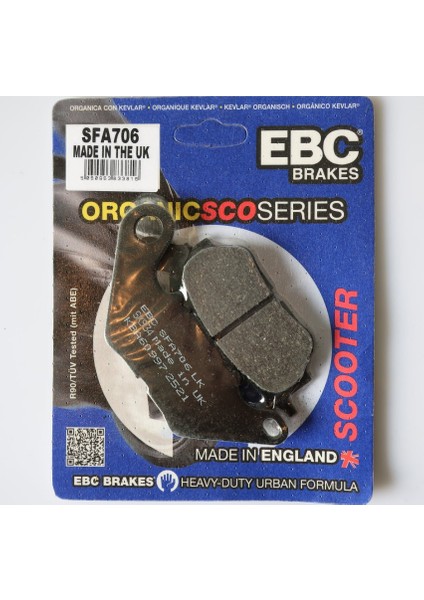 Yamaha X-Max 300 Ebc Ebc Organik Arka Fren Balata