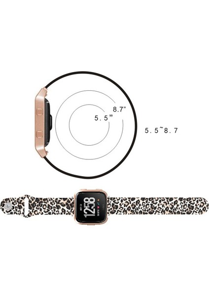 Fitbit Versa 2 / Lite Kahverengi Leopar Için Askı (Yurt Dışından) modelleri