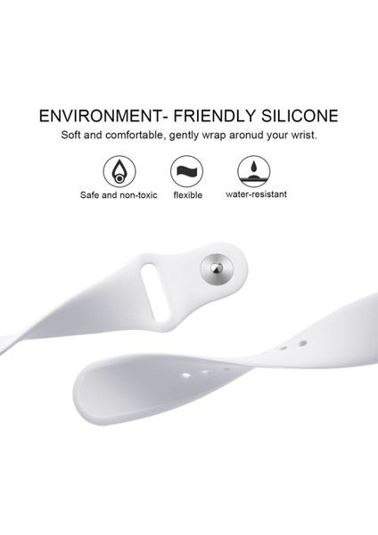 Silikon Yedek Kayış Kordonlu Saat Boyutu: S Beyaz (Yurt Dışından) fırsatları