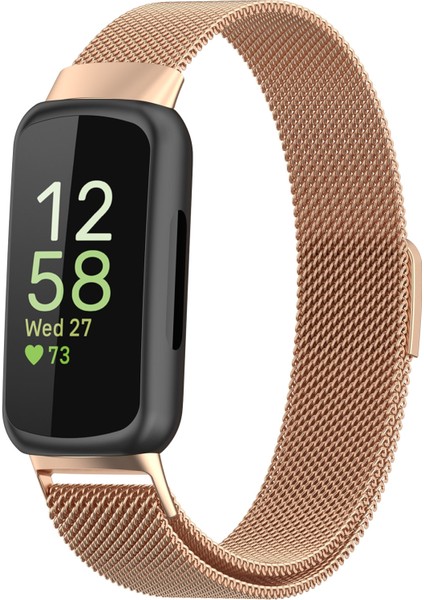 Fitbit Inspire 3 Rose Gold Için Milanese Watch Band (Yurt Dışından)