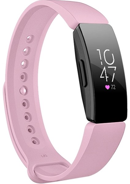 Fit Inspire Hr Pembe Için Çıtçıtlı Kordonlu Saat (Yurt Dışından)