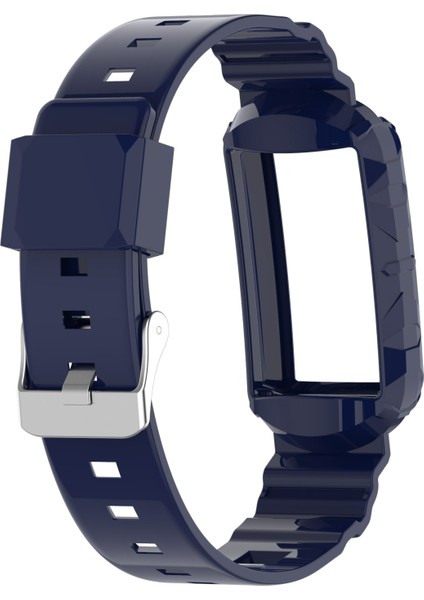 Fit Charge 4 Için Silikon Tek Vücut Zırhı Watch Band Fitbit Charge 4 Lacivert Için (Yurt Dışından) fiyatları