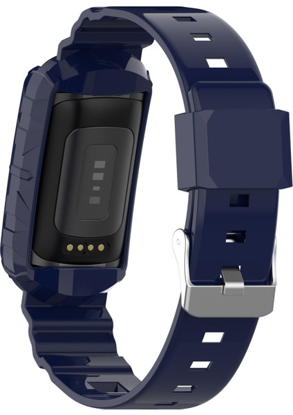 Fit Charge 4 Için Silikon Tek Vücut Zırhı Watch Band Fitbit Charge 4 Lacivert Için (Yurt Dışından) modelleri