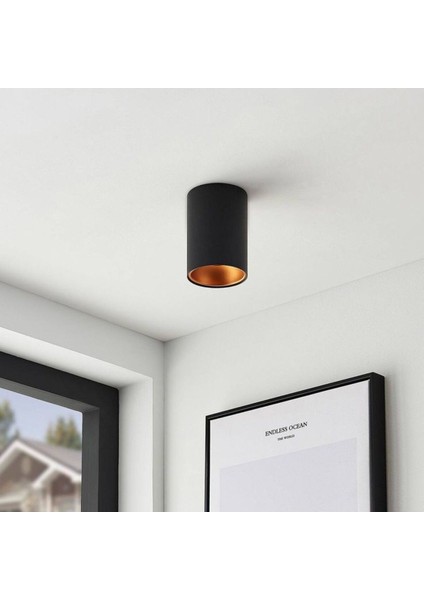 7 Watt GU10 Günışığı Ledli, 10 cm , Alüminyum Kasa Sıva Üstü Dekoratif Tavan Armatürü, LED Aplik