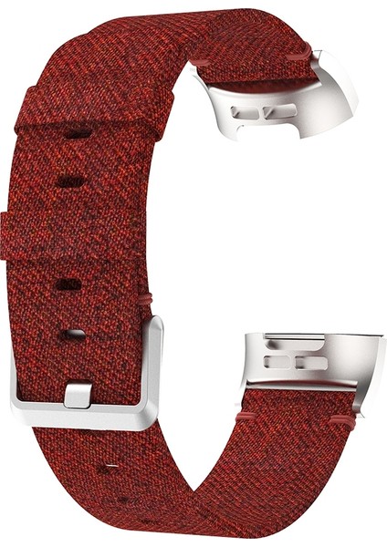 Fit Charge 3 Koyu Kırmızı Için Naylon Saat Kordonu (Yurt Dışından)
