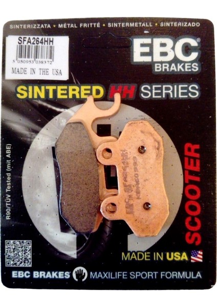 Sym Fıddle 4 125 Ebc Sinterli Ön Fren Balata