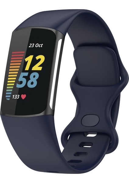 Fit Charge 5 Silikon Kordonlu Saat Koyu Mavi (Yurt Dışından) fırsatları