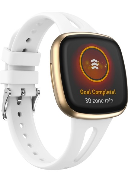 For Fit Versa 3/4 Silikon Saat Kordonu Beyaz (Yurt Dışından)