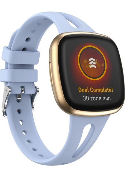 Fit Versa 3 / 4 Silikon Saat Bandı Için, Beden: S Açık Mor (Yurt Dışından)