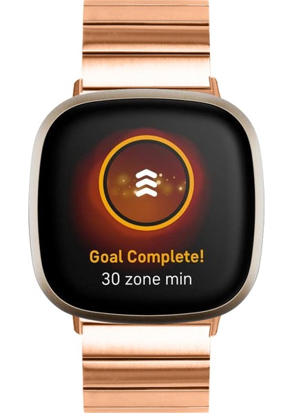 Fitbit Versa 4 / Sense 2 Pembe Altın Için Metal Saat Bandı (Yurt Dışından) modelleri