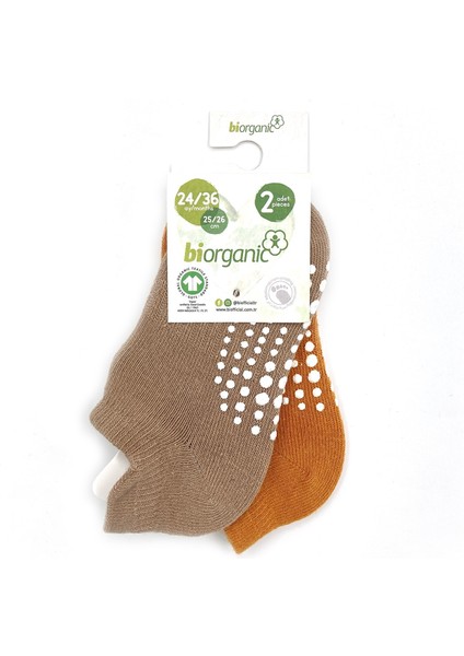 Unisex 2'li Kaymaz Çorap 68487