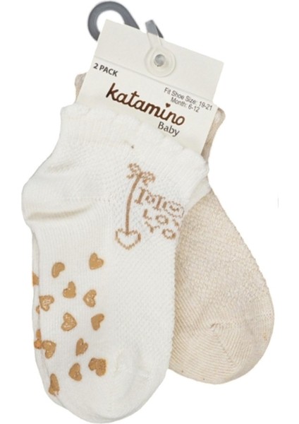 Kitkat 2'li Abs Kız Bebek Çorabı 20407