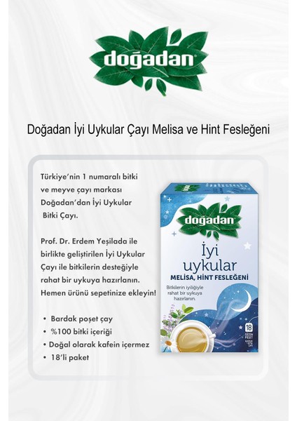 Iyi Uykular Çayı Melisa ve Hint Fesleğeni 5 Al 4 Öde ve Rosie Pamuk fiyatları