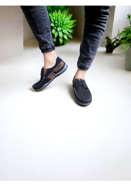 Erkek Günlük Nubuk Deri Bağcıklı Ortopedik Ayakkabı fiyatları