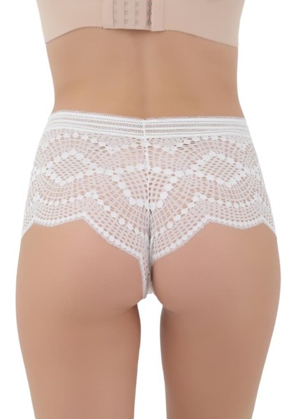 Kadın Dantelli Boxer Külot 3'lü Paket modelleri