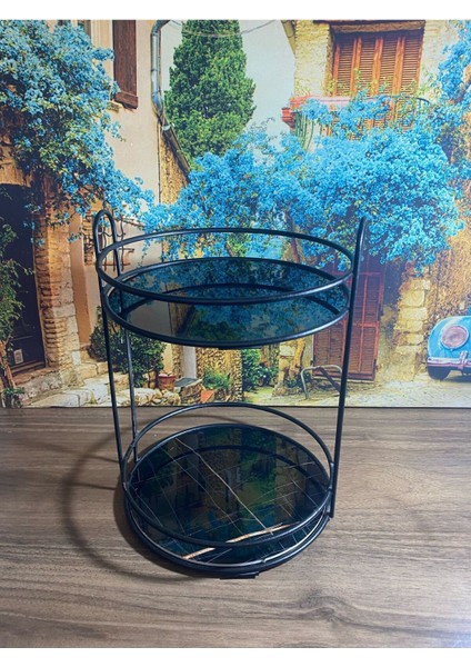 Banyo Kozmetik Takı Düzenleyici Çok Amaçlı Organizer 2 Katlı Servis Sunum Tepsisi Ikramlık fiyatları