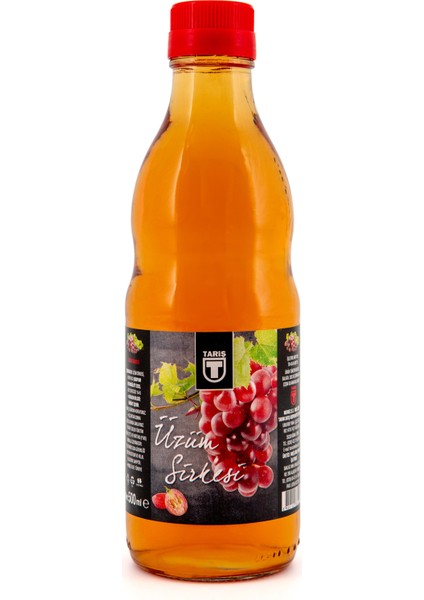 Üzüm Sirkesi 500 ml Cam 4 Adet