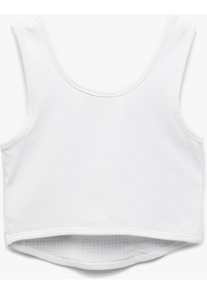 Pamuklu Taş Detaylı Yuvarlak Yaka Askılı Crop Atlet fiyatları