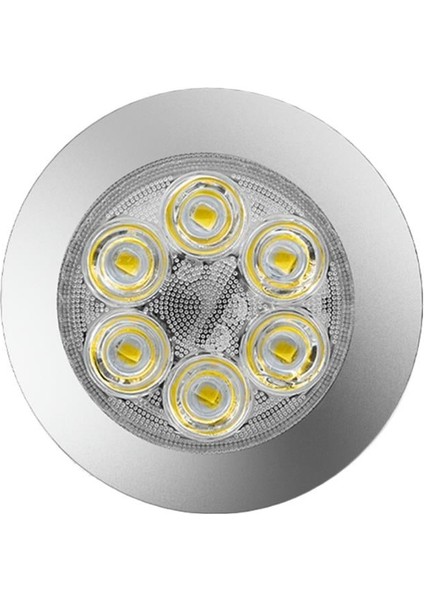 12V-24V Spot Tavan Lamba 6 Ledli 6500K Beyaz (Su Geçirmez) (90 Mm) (Butonlu) indirimleri