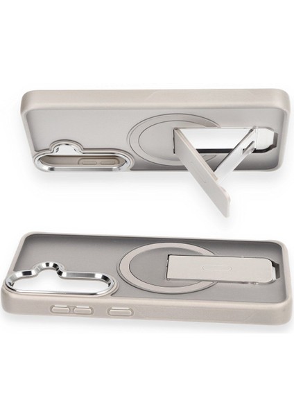 Samsung Galaxy S24 Yüksek Kenarlıklı Magsafe Standlı Stable Kapak Kılıf