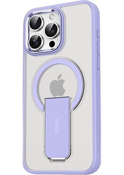 Apple iPhone 15 Pro Max Yüksek Kenarlıklı Magsafe Standlı Stable Kapak Kılıf