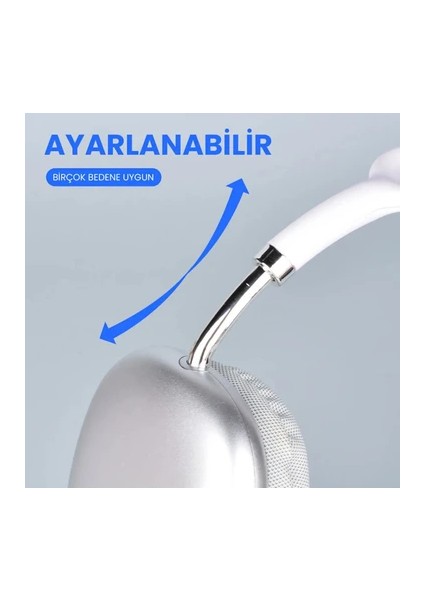 Siyah P9 Lite Bluetooth 5.3 Kulak Üstü Kulaklık - 10 Saat Müzik, Micro Sd & Type-C