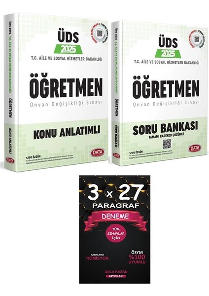 Data 2025 Gys Aile ve Sosyal Hizmetler Bakanlığı Öğretmen Konu + Soru