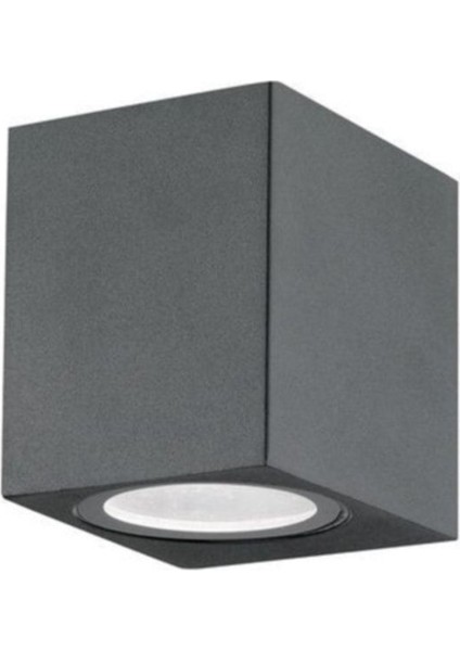 Modern tek yönlü iç ve dış mekan duvar apliği, antrasit renk, GU10 duy, şık tasarım fiyatları