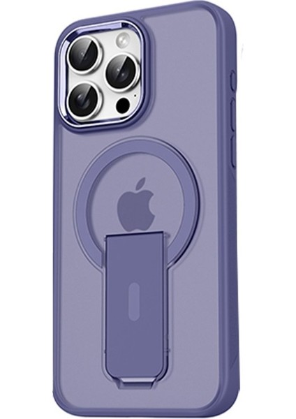 Apple iPhone 15 Pro Max Yüksek Kenarlıklı Magsafe Standlı Stable Kapak Kılıf