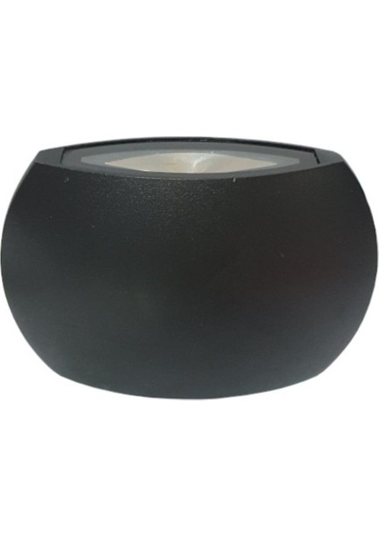 Şık Siyah Dekoratif LED Aplik, IP54, Alüminyum, Günışığı Işıklandırma