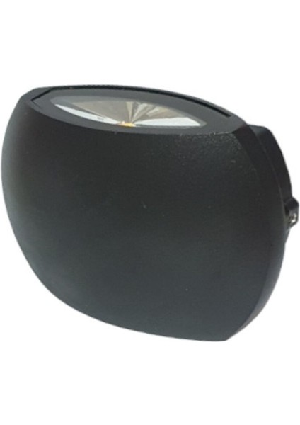 Şık Siyah Dekoratif LED Aplik, IP54, Alüminyum, Günışığı Işıklandırma fiyatları