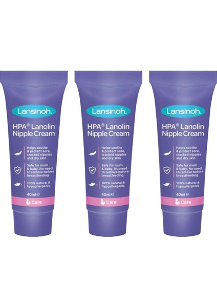Lanolin Göğüs Ucu 40 Gr. Göğüs Kremi x 3 Adet