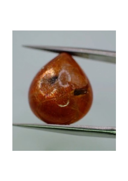 10.75 ct 16.7X14.1 mm Pear Cabachon Natural Sunstone