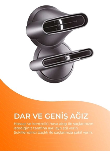 Saç Kurutma ve Saç Şekillendirme Seti saç Kurutma Makinesi Aparatları Ile Birlikte