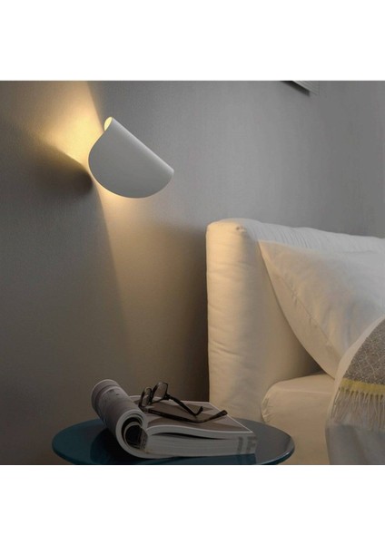 Modern 3W LED Duvar Aplik, Hareketli ve Dekoratif, Beyaz, Metal, G9 Duy