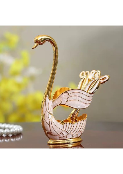 Ev Meyve Kaşığı Avrupa High-End Kahve Kaşığı Hafif Lüks Salata Kaşığı Seti (Yurt Dışından)