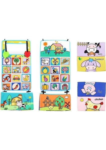 Bebek Karın Zaman Yastığı Oyuncakları Siyah ve Beyaz Yüksek Kontrastlı Bebek Oyuncakları Montessori Duyusal Oyuncak Bebekler Için Yenidoğan Bebekler 0-6 Ay Renk: 300824C (Yurt Dışından)