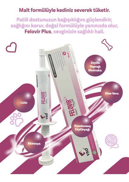 Felovir Plus 30ML Malt Kediler İçin İmmun Desteği fiyatları