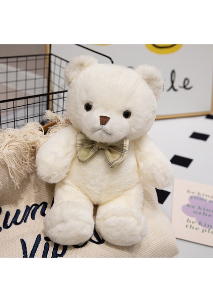 30CM Kawaii Renkli Papyon Ayı Bebek Peluş Oyuncak Kucaklama Ayı Bebek Doğum Günü Hediyesi Yastık Oyuncak Ayı (Yurt Dışından)