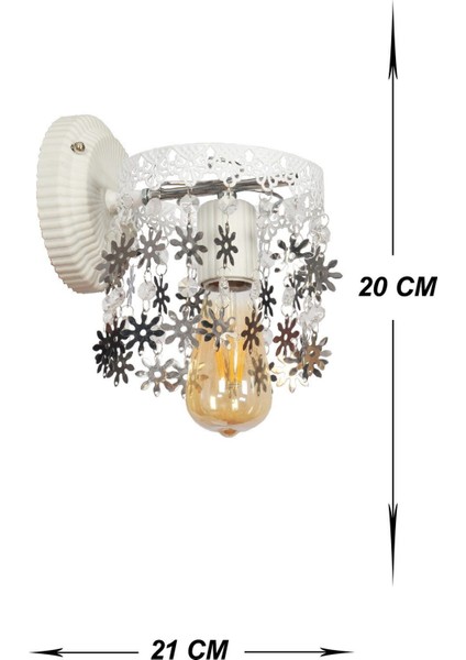 Krom detaylı beyaz uygulama, modern şıklık ve zarif tasarım, metal materyal, E27 duy. fiyatları