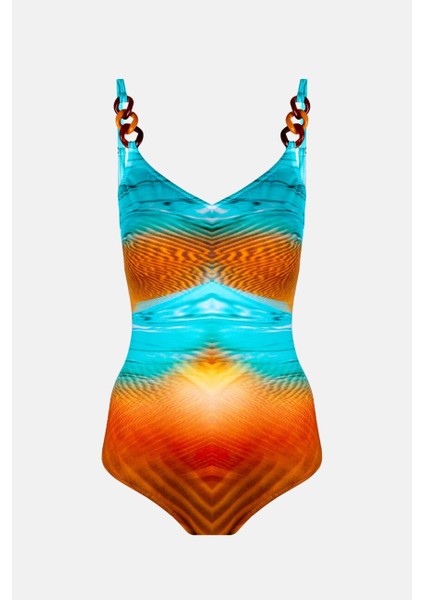 4300 Kahve Mavi Desenli Toparlayıcı Mayo fırsatları