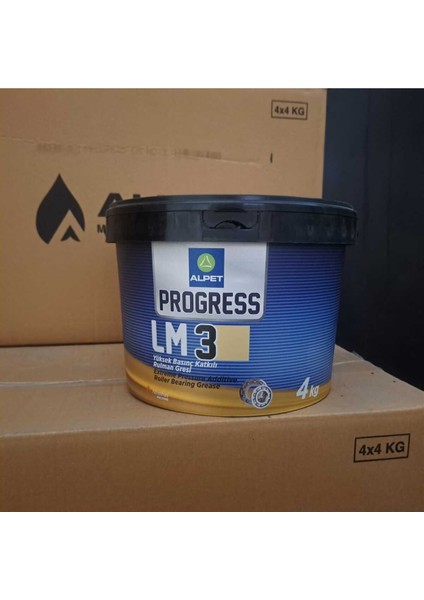 Progress Lm No:3 - 4 kg (Plastık) Sarı Gres