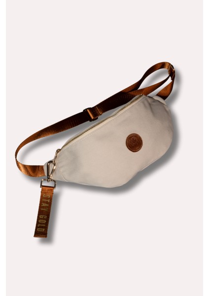 Stay Gold Kanvas Crossbody Bel ve Omuz Çantası - Waist Bag modelleri
