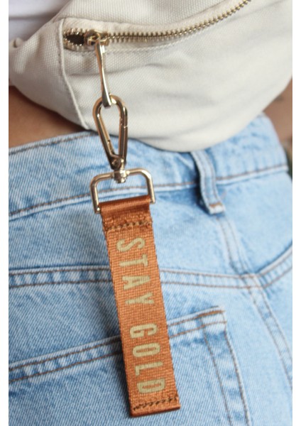 Stay Gold Kanvas Crossbody Bel ve Omuz Çantası - Waist Bag